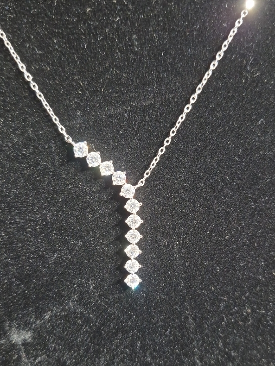Jewelry - Moissanite 925 Sterling Silver Pendant Chain